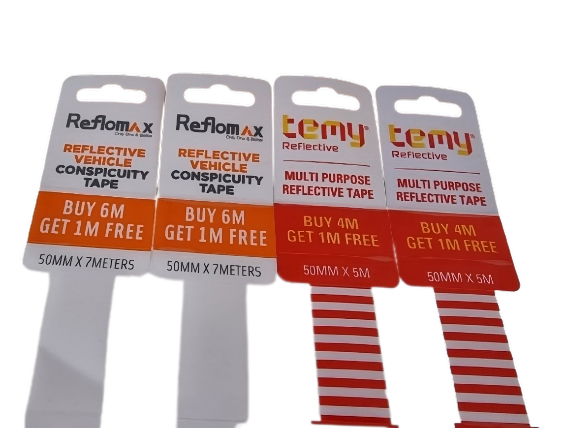 Picture of printed hang tabs by Easitape