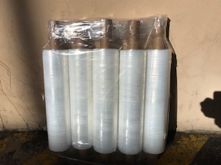 picture of pallet wrap being used